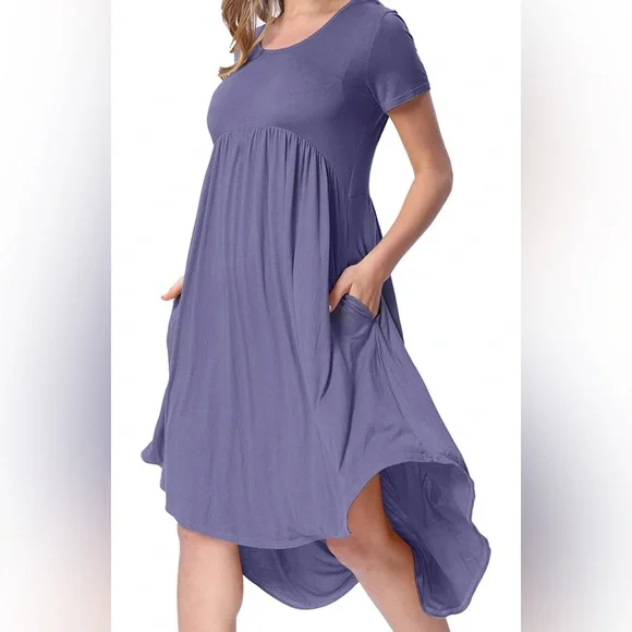 Dresses | Empire Waist Loose Swing Midi Dress | Poshmark